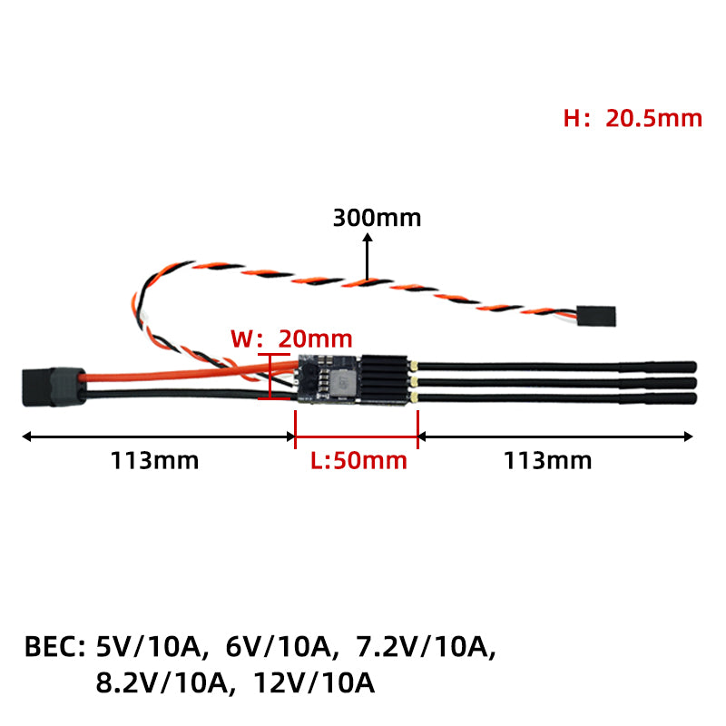 SEQURE SQESC 28120 Brushless Electric Speed Controller 2-8S Power Supply 120A BLHeli_32/AM32/ESCape32 Firmware Suitable for FPV Racing Drone Multi-axis Drones Fixed-wing UAV Model Boats Climbing Vehicles RC Car Models Helicopter 500