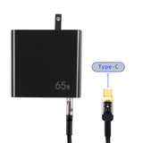 Dual port folding fast charging source PD65W US/EU/UK/AU with transparent indicator light PD100W 5A data cable