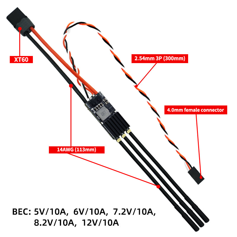 SEQURE SQESC 28120 Brushless Electric Speed Controller 2-8S Power Supply 120A BLHeli_32/AM32/ESCape32 Firmware Suitable for FPV Racing Drone Multi-axis Drones Fixed-wing UAV Model Boats Climbing Vehicles RC Car Models Helicopter 500