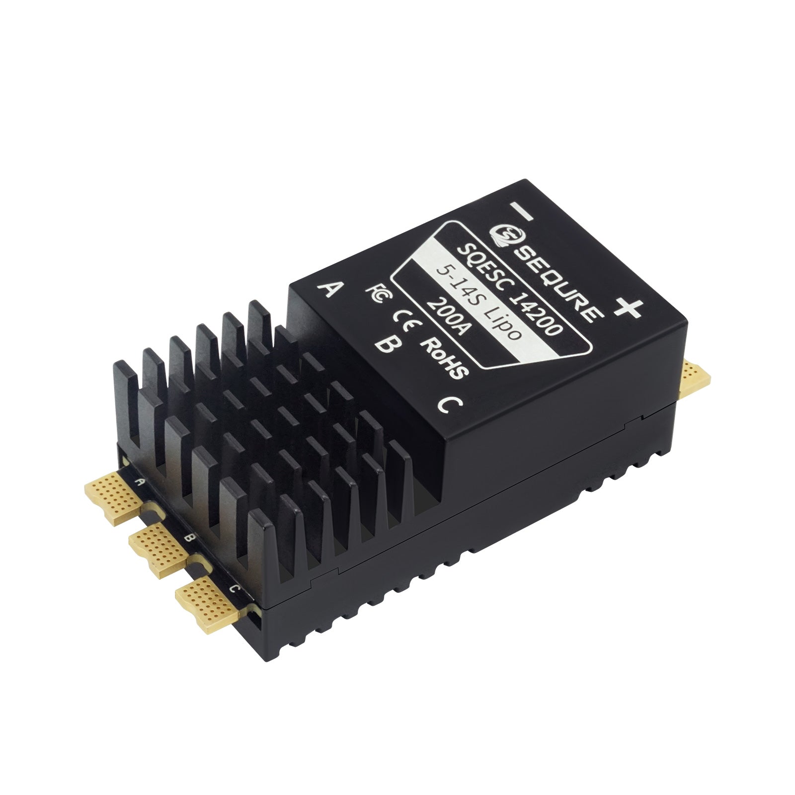 SEQURE SQESC 14200 & 14200M & 14200 Pro Brushless ESC 5-14S Lipo Power Supply 200A AM32/ESCape32/BLHeli_32 Firmware Suitable for Multi-rotor Drones Airplane Models Crop Protection Aircraft Helicopters Model Ships RC Model Cars Surfboards