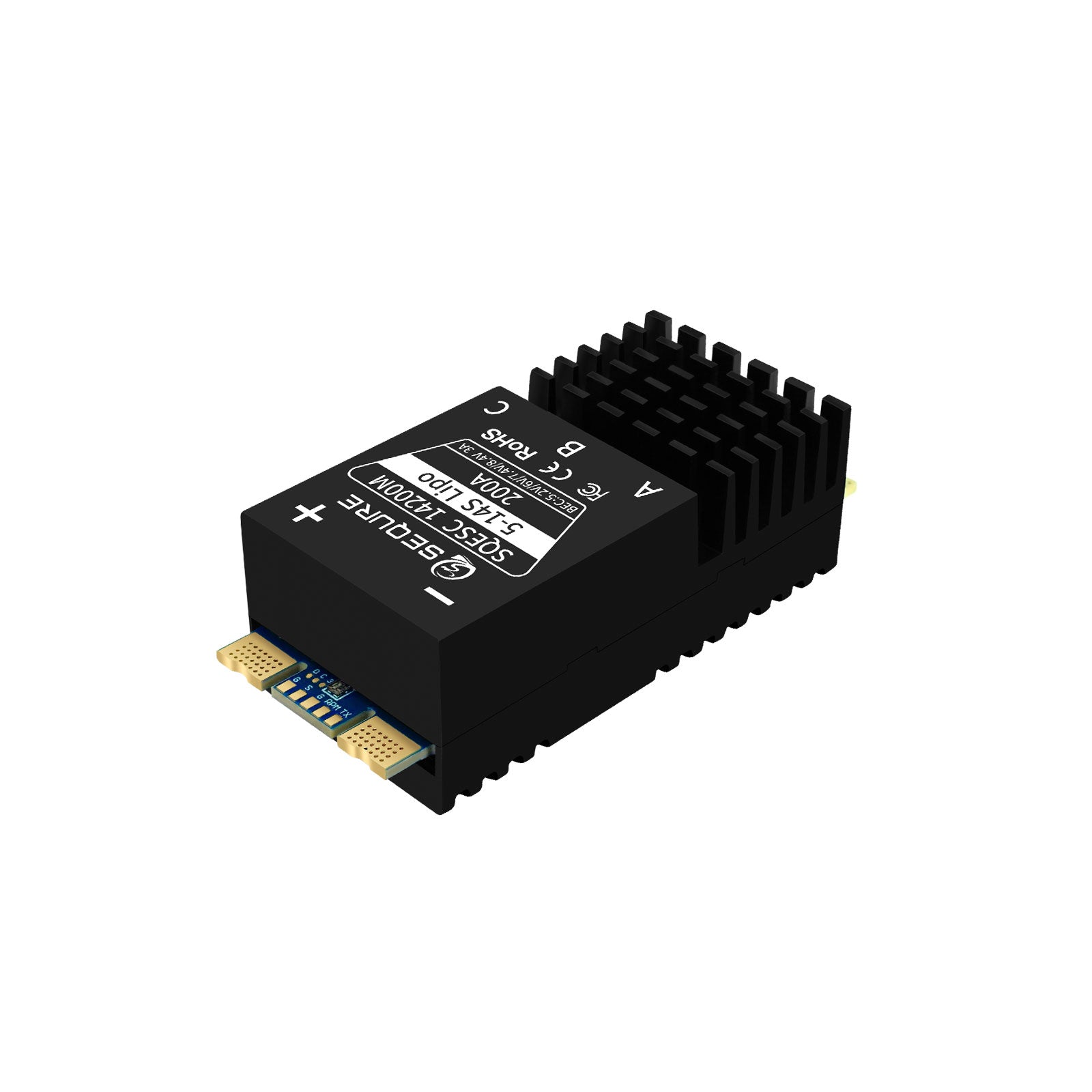 SEQURE SQESC 14200 & 14200M & 14200 Pro Brushless ESC 5-14S Lipo Power Supply 200A AM32/ESCape32/BLHeli_32 Firmware Suitable for Multi-rotor Drones Airplane Models Crop Protection Aircraft Helicopters Model Ships RC Model Cars Surfboards