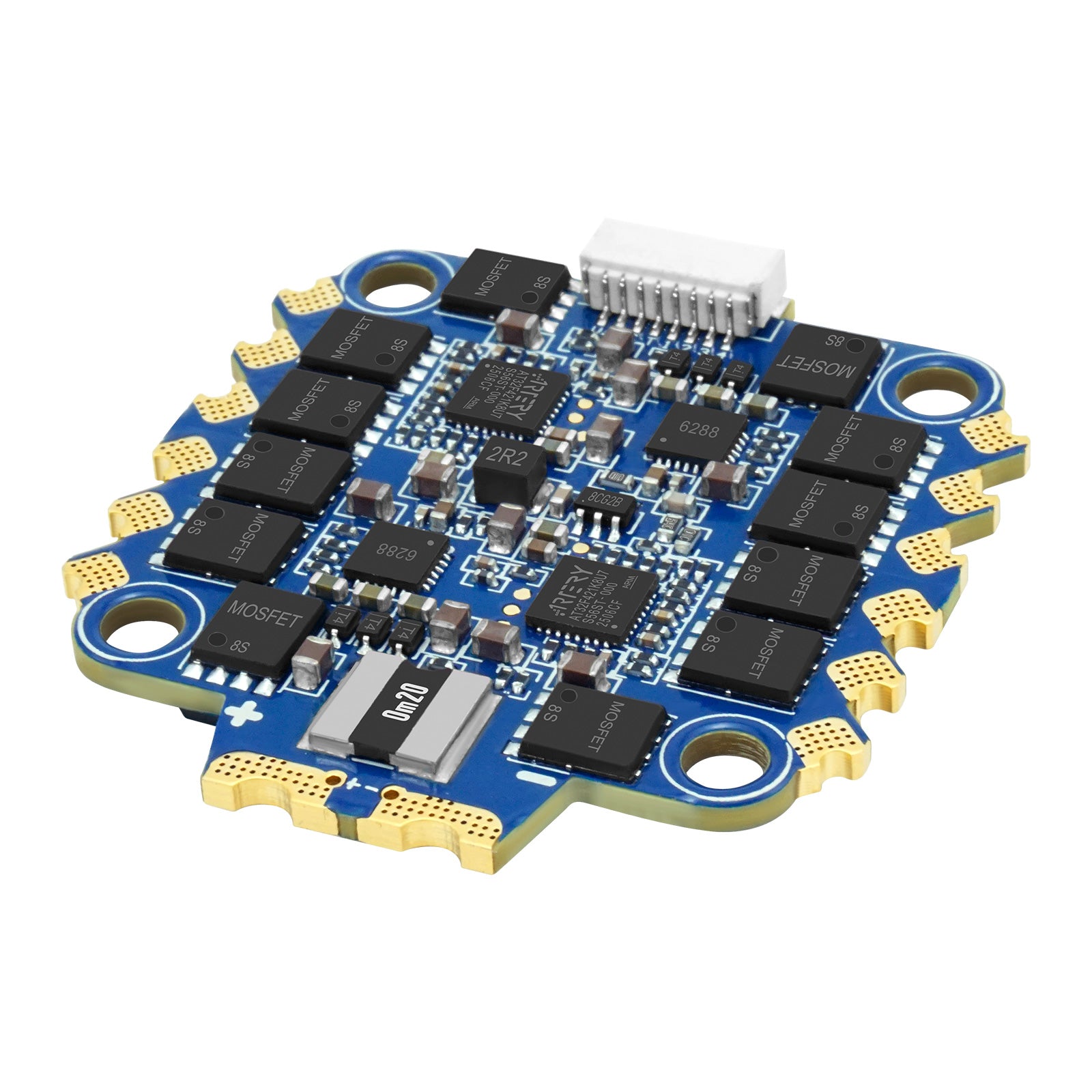 SEQURE Blueson A2 6S 8S 70A ESC with AM32 or BLHeli_32 Firmware 128KHz 4IN1 ESC for FPV Drones Racing and Freestyle