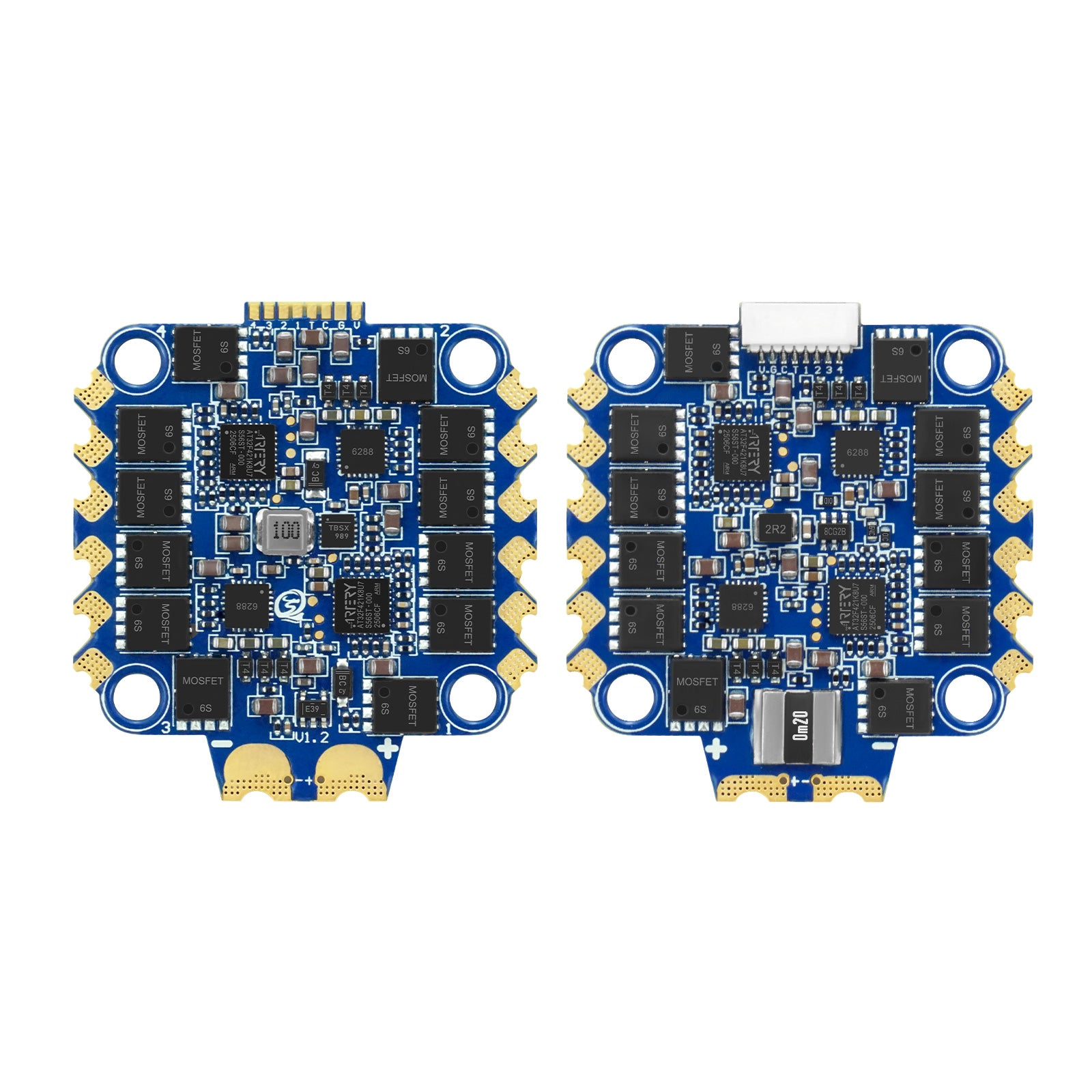 SEQURE Blueson A2 6S 8S 70A ESC with AM32 or BLHeli_32 Firmware 128KHz 4IN1 ESC for FPV Drones Racing and Freestyle