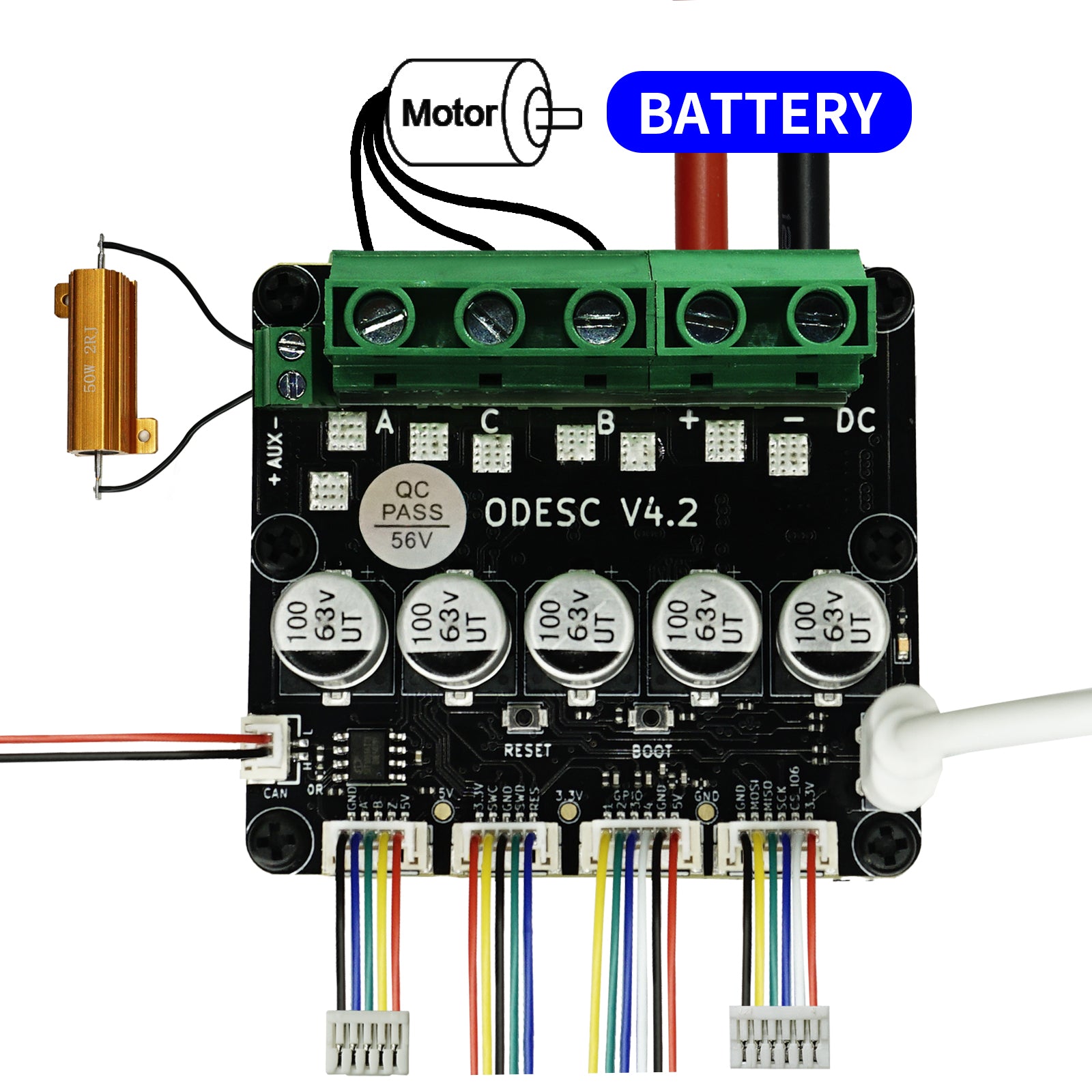 56V Brushless Servo Motor Controller