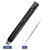 SEQURE S60P Upgraded Version Electric Soldering Iron Supports PD/QC/DC/PPS Power Supply Compatible with C210 Soldering Iron Tip Precision Electronic Mobile Phone Repair Tool Anti-static Soldering Pen 60W