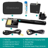 SEQURE S99 Soldering Iron Support PD/QC/DC/PPS Power Supply Compatible with C245 Tip for Drone RC Model Welding Repair Tool Anti-static Welding Pen