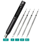 SEQURE S99 Soldering Iron Support PD/QC/DC/PPS Power Supply Compatible with C245 Tip for Drone RC Model Welding Repair Tool Anti-static Welding Pen