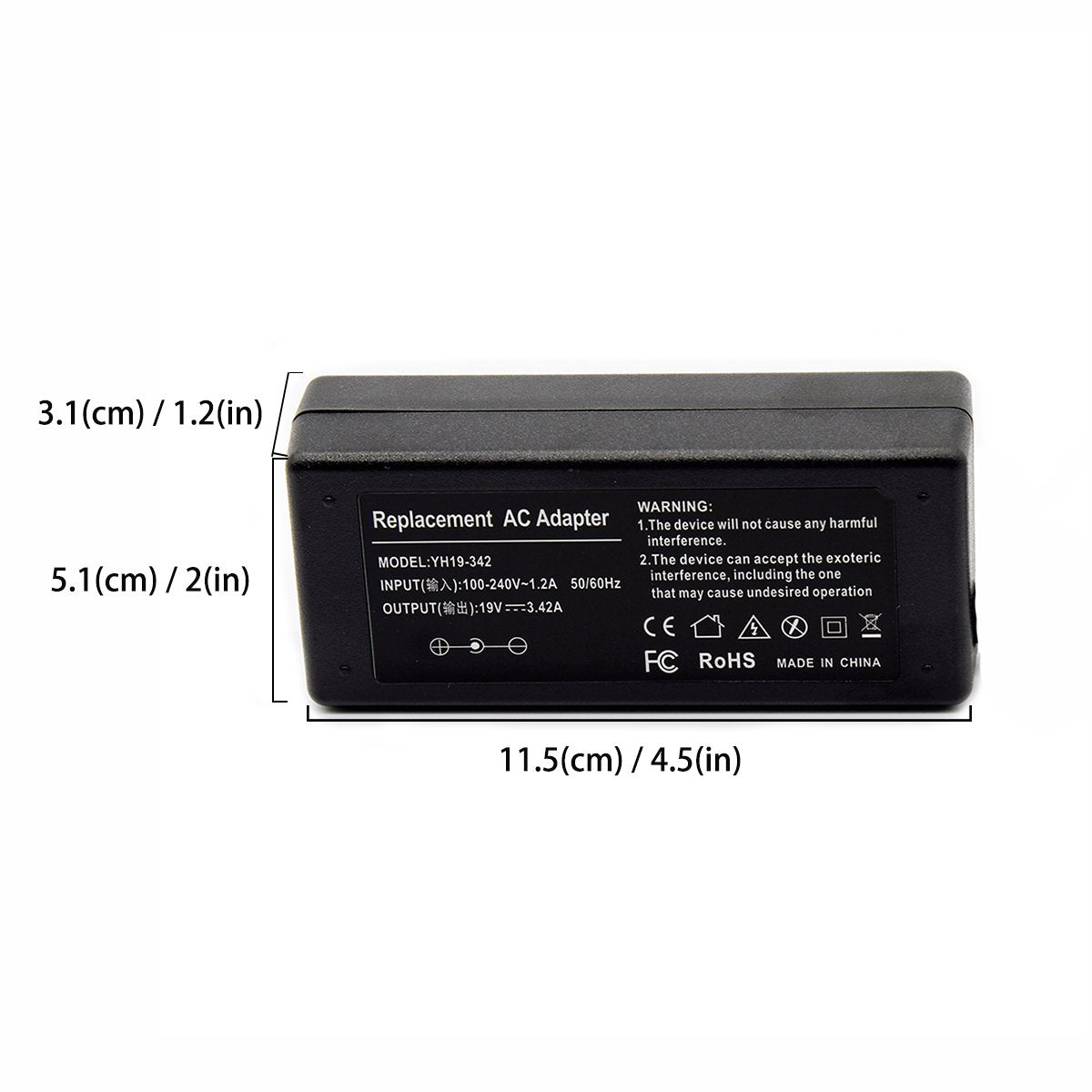 ac adapter SIZE