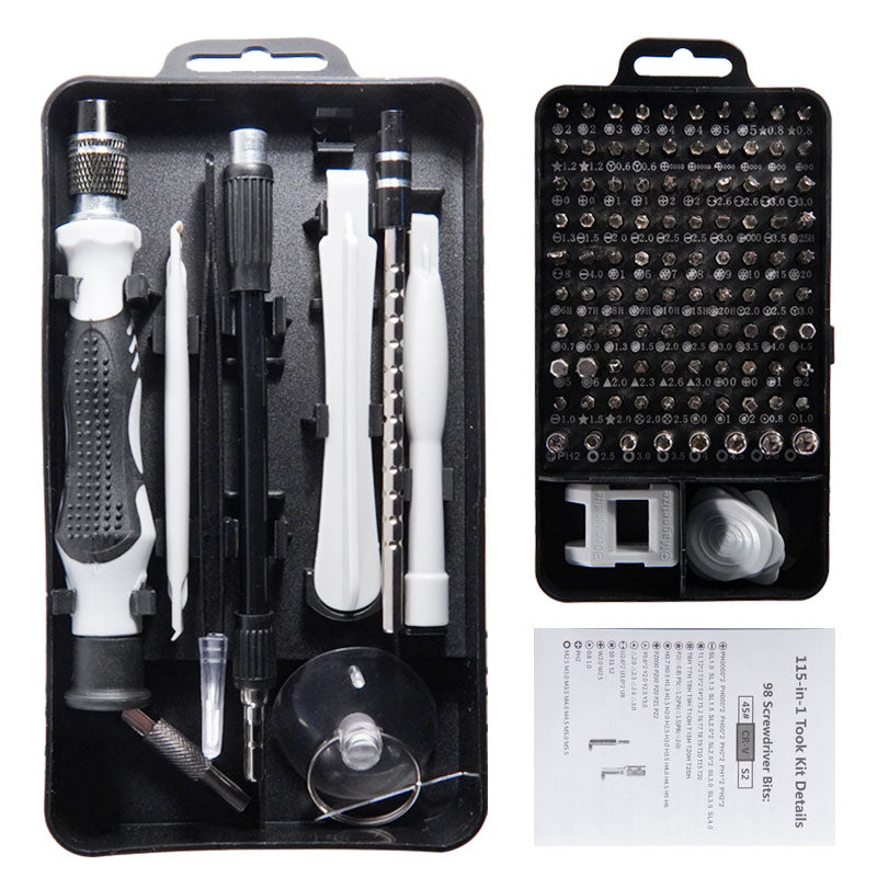 115 in 1 manual screwdriver set