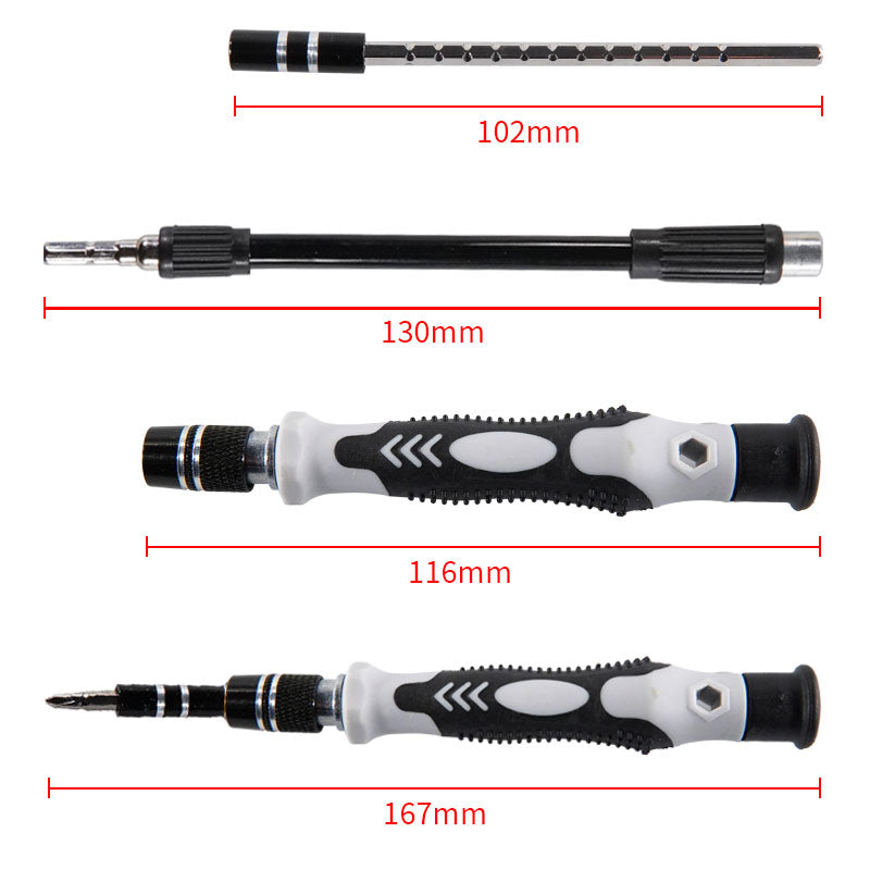 115 in 1 manual screwdriver set Size