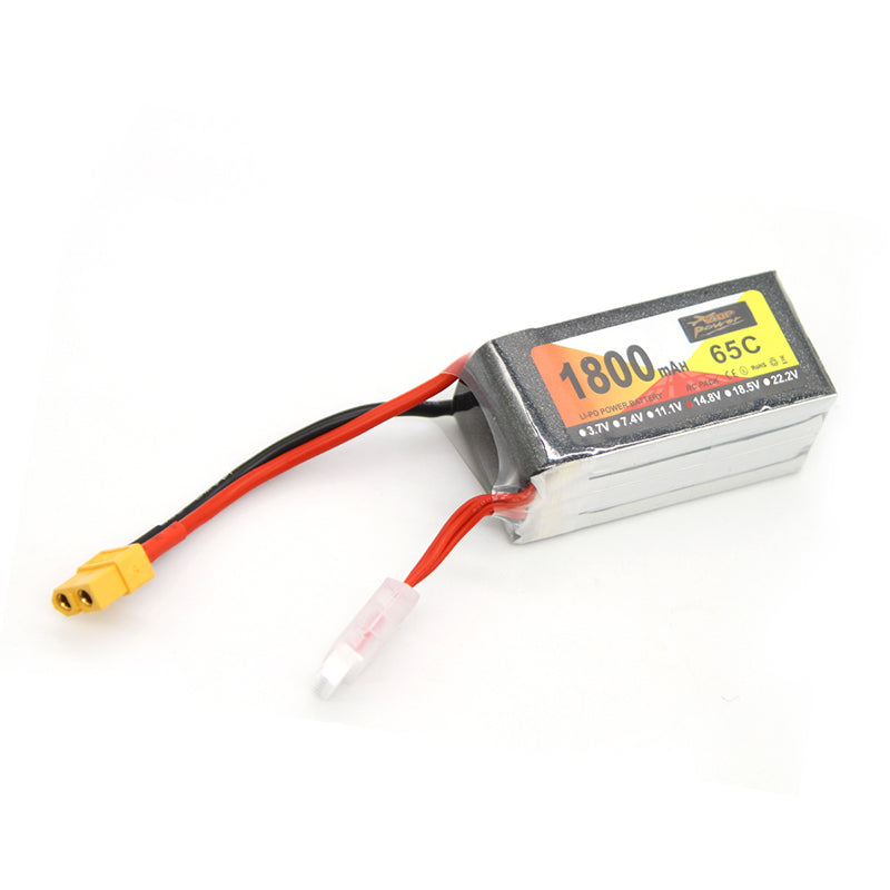 lipo battery pack 1800mAh 4S 65C with XT60 plug