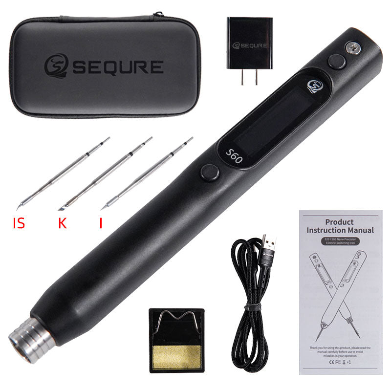SEQURE S60 Soldering Iron With 3 Tips