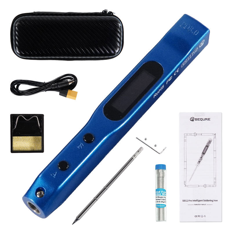 SEQURE SI012 Pro soldering iron Kit Blue with T12 Tip