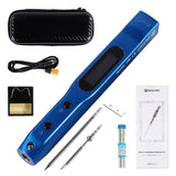 SEQURE SI012 Pro intelligent OLED electric soldering iron with adjustable sensitivity and built-in buzzer for T12/TS soldering iron tips supports PD/QC/DC5525 power supply