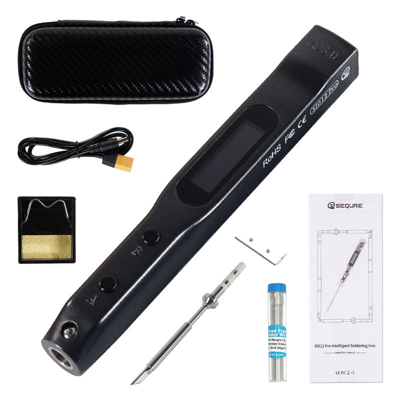 SEQURE SI012 Pro soldering iron Black Kit with TS Tip