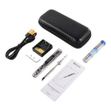 SEQURE SI012 Pro intelligent OLED electric soldering iron with adjustable sensitivity and built-in buzzer for T12/TS soldering iron tips supports PD3.0/QC2.0/DC5525 power supply