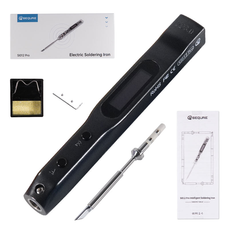 SEQURE SI012 Pro soldering iron Black with TS Tip
