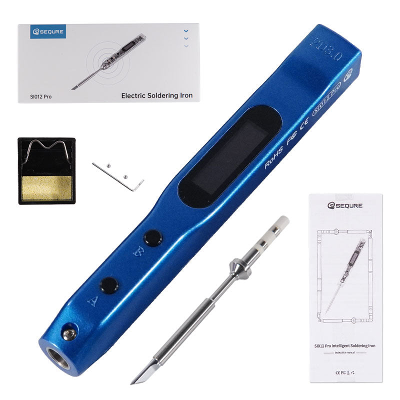 SEQURE SI012 Pro soldering iron Blue with TS Tip
