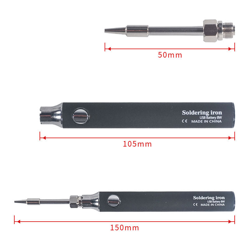 P8 soldering iron Size view