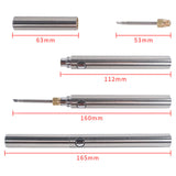 portable soldering iron size view