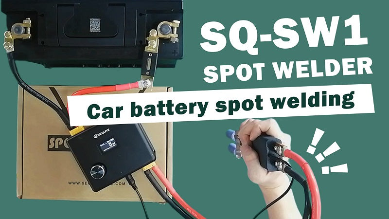How to use Car Battery to Power SQ-SW1 Spot Welder