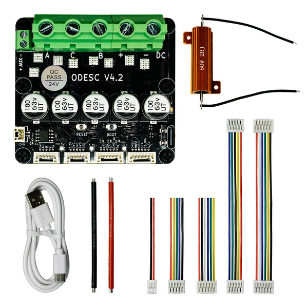 ODESCV4.2Single-driveHigh-currentHigh-precisionBrushlessServoMotorController,BasedonODrive3.6Upgrade,SoftwareConfigurationCompatiblewithOdrivetool,FOC,BLDC