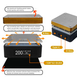 SEQURE T55 Smart Mini Constant Temp Adjustable Preheating Desoldering Station, for Phone / LED Lamp Beads / PCBA / Liquid Heating Repair Tool