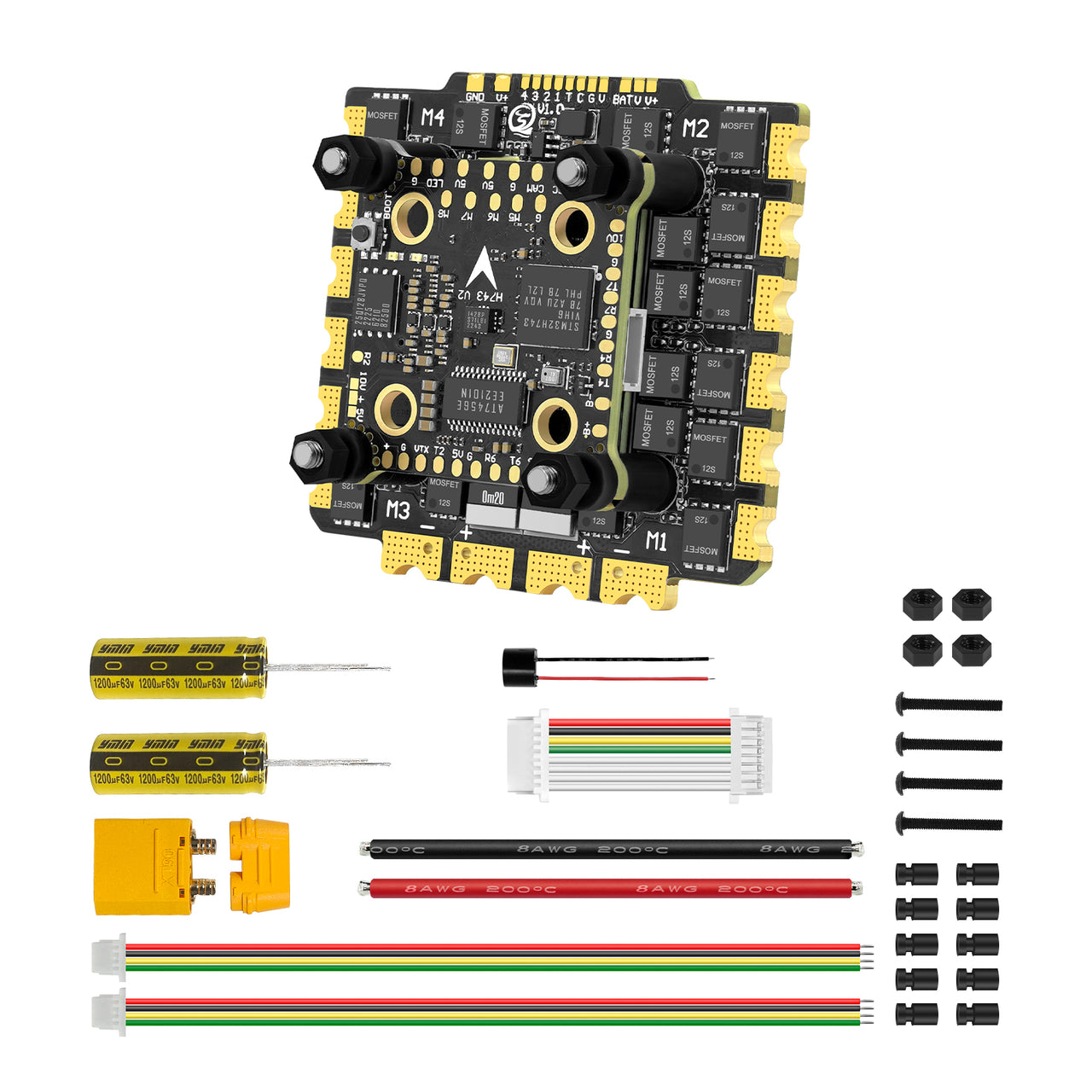 SEQURE H743 V2 & E130/E160 G2 Stack FC ICM42688P 4-12S 130A/160A ESC for Racing Freestyle FPV Racing Drone