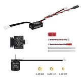 SEQURE ANT ESC & 1520 Motor 2-3S High Performance Outer Rotor Brushless Power Kit Small Size Suitable for 1/24, 1/18, 1/16 RC Climbing Car Crawler Car