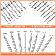 Various soldering iron tips available
