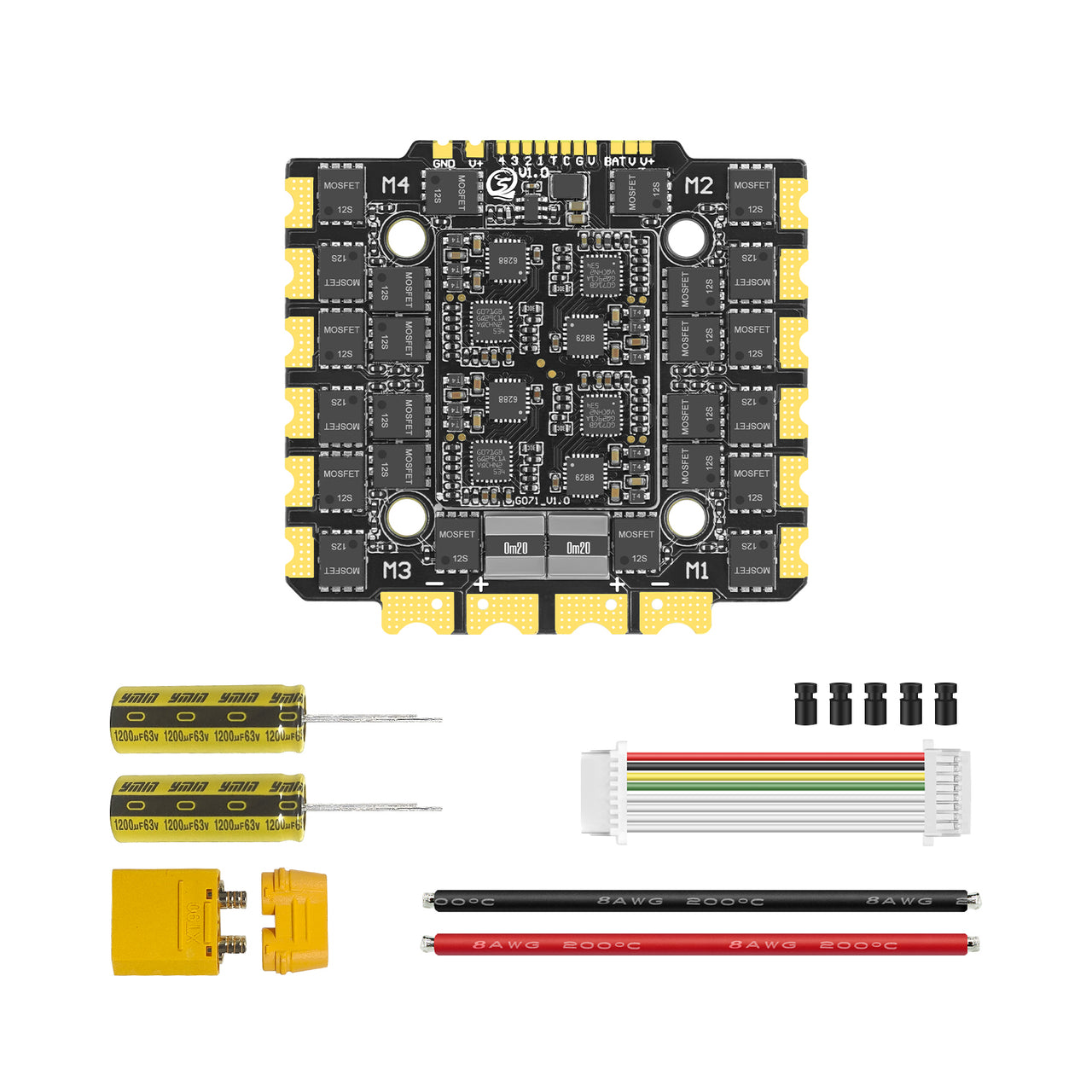 SEQURE E130 G2 / E160 G2 4-12S 130A/160A 4IN1 ESC with AM32 or BLHeli_32 Firmware for FPV Drones Racing