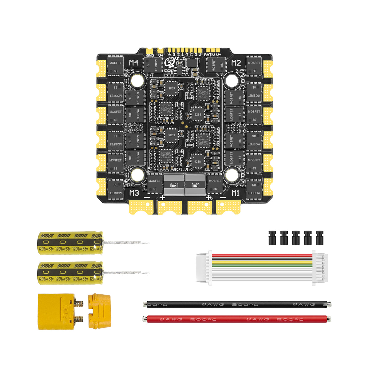 SEQURE E130 G2 / E160 G2 4-12S 130A/160A 4IN1 ESC with AM32 or BLHeli_32 Firmware for FPV Drones Racing