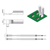 SEQURE HT140 2-IN-1 Hot Tweezers And Soldering Iron Compatible with C210 Soldering Tips And C120 Hot Tweezers Cartridge Tips Desoldering Tips Support PD QC DC Power Supply Desoldering Repair Tool for SMD