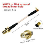 MMCX to SMA Antenna Adapter Cable Size