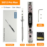 SEQURE SI012 Pro Max Portable OLED Soldering Iron with Color Ambience Light Chinese, English and Russian Menu Applicable T12/TS/SI Soldering Iron Tips Support PD/QC/3S-6S Battery Power Supply
