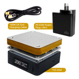 SEQURE T55 Smart Mini Constant Temp Adjustable Preheating Desoldering Station, for Phone / LED Lamp Beads / PCBA / Liquid Heating Repair Tool