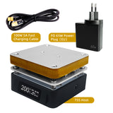 SEQURE T55 Smart Mini Constant Temp Adjustable Preheating Desoldering Station, for Phone / LED Lamp Beads / PCBA / Liquid Heating Repair Tool