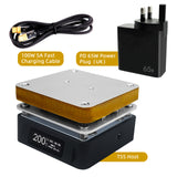 SEQURE T55 Smart Mini Constant Temp Adjustable Preheating Desoldering Station, for Phone / LED Lamp Beads / PCBA / Liquid Heating Repair Tool