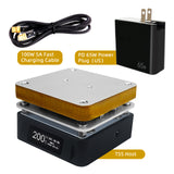 SEQURE T55 Smart Mini Constant Temp Adjustable Preheating Desoldering Station, for Phone / LED Lamp Beads / PCBA / Liquid Heating Repair Tool