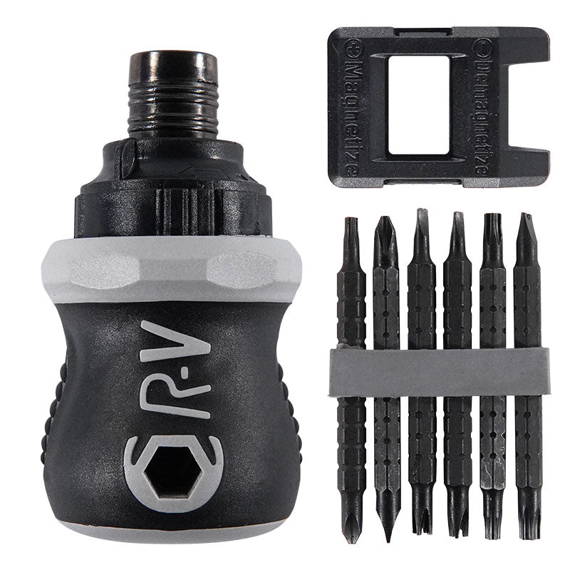 Xcelite 4-in-1 Multi-Bit Screwdriver - Phillips & Slotted Tips (3/16", 1/4