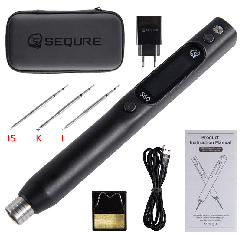 SEQURE S60 Soldering Iron Compatible with C210 Soldering Iron Tips 