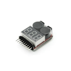 Treedix 3pcs 1S-8S Battery Indicator Voltage Tester RC Low Voltage Buzzer Alarm Battery Monitor Checker Tester