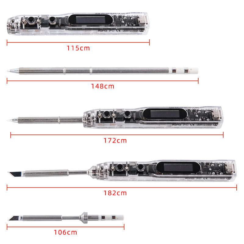 SEQURE SI012 Pro  soldering iron Dimension image