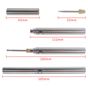 portable soldering iron size view